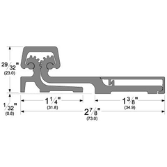 Pemko CFS83HD1 Full Surface Continuous Gear Hinge, Heavy-Duty 83"