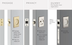 Emtek Round Tubular Pocket Door Lock