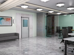 Norton 6241 Low Energy Electromechanical Door Operator, Slide Track or Low Ceiling Push or Pull Side Surface Mounting, Double Lever Arm and Slide Track with Standard Arm, Fire-Rated, up to 130 Degree Swing, Aluminum Painted Finish