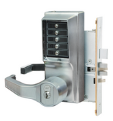 DormaKaba 8100 Series Mortise Combination Lever Lock, Key Override, Passage, Lockout