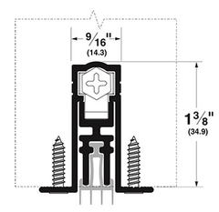 Pemko STC411APK Full Mortise Acoustic Automatic Door Bottom