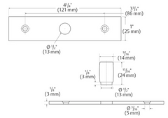 Rockwood Glass Solutions Surface Mount Top Pivot (PF-SM-PIVOT)