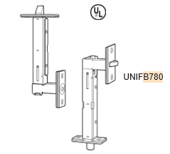 Cal-Royal Universal Flush Bolt- UNIFB780