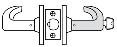 Sargent 10XG04 Grade 1 Storeroom/Closet Cylindrical Lock