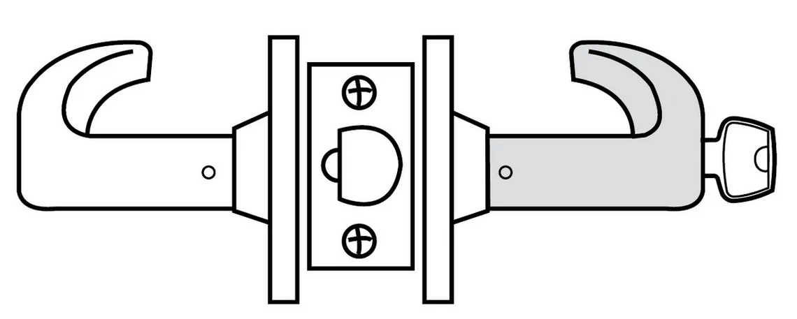 Sargent 10XG04 Grade 1 Storeroom/Closet Cylindrical Lock