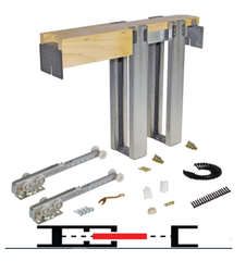 Johnson 1500SC Series Soft-Close Pocket Door Frame Kit for 96” Tall Doors