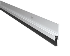 Pemko 18041CNB Brush Meeting Stile Split Astragal, Clear Anodized Aluminum, 84" Long