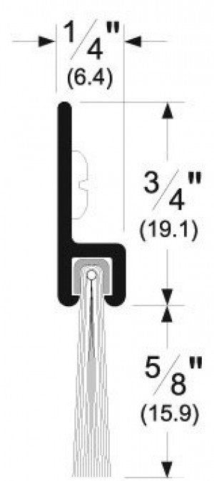 Pemko 18061CNB Brush Door Sweep