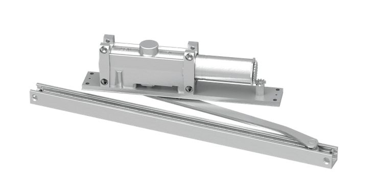 LCN 2011-STD Grade 1 Concealed Overhead Closer, Hydralic Slide Track In Header Mounting, Slide Track Arm, Standard, 180 Deg. Swing, Adjustable Backcheck, Size 1, Aluminum Powder Coat Finish