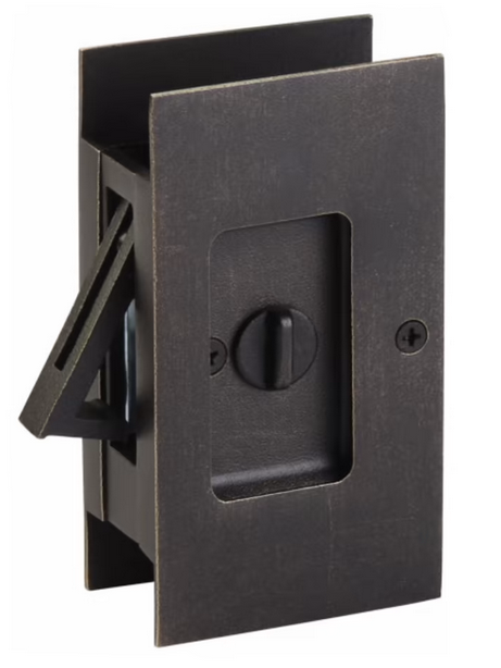 Emtek Modern Rectangular Privacy Pocket Door Lock
