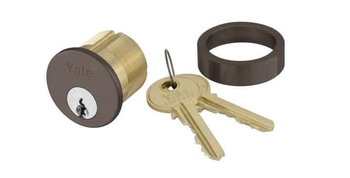 Yale 2553-118 1 1/8″ Mortise Cylinder, Schlage C Keyway