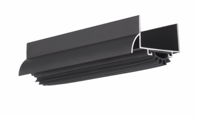 Pemko 216DV Door Shoe, Vinyl Bottom Seal - 1 3/4" W x 1 9/16" H; Dark Bronze