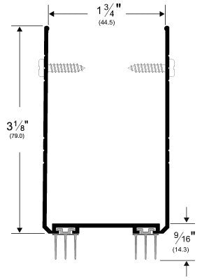 Pemko 2212APK773 Door Bottom Shoe with KickPlate, Black Insert