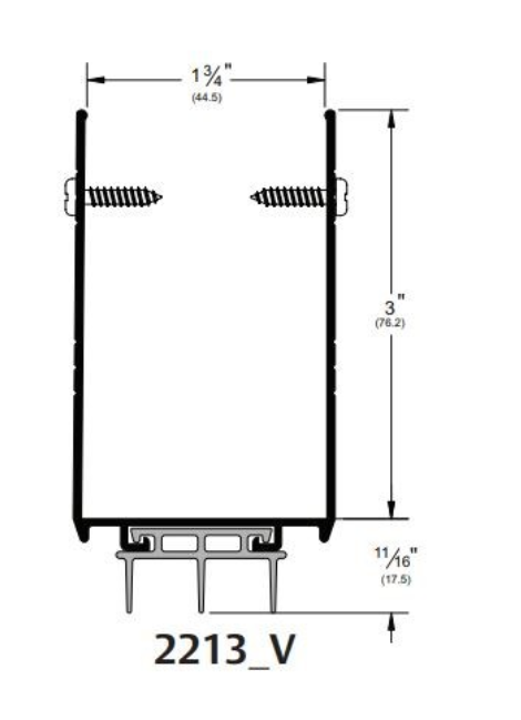 Pemko 2213AV Door Bottom Shoe - 36"