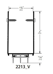 Pemko 2213AV Door Bottom Shoe - 36"