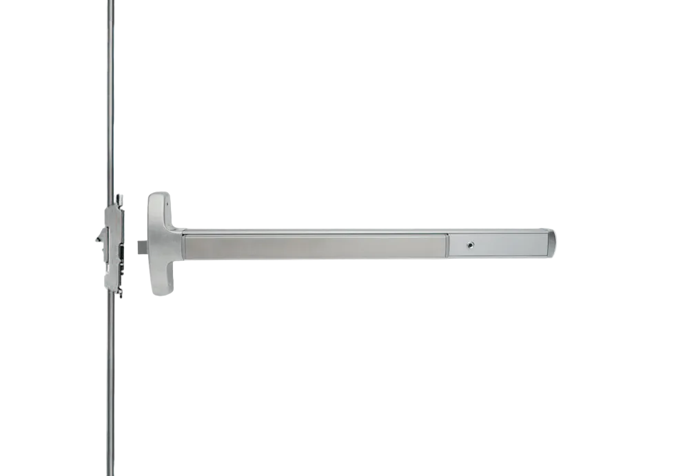 Falcon 24-C-EO Grade 1 Concealed Vertical Rod Exit Bar, Narrow Stile Pushpad