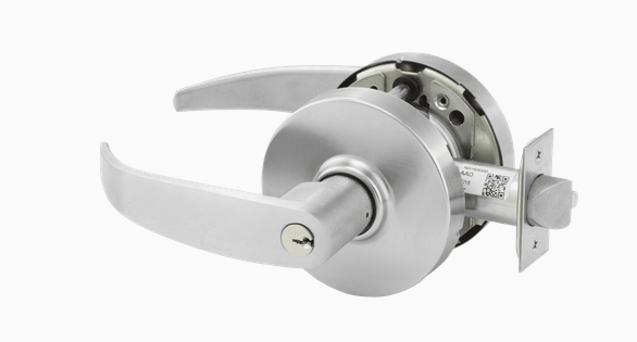 Sargent 28-10G44 LP Grade 1 Service Station Cylindrical Lock, P Lever, Conventional Cylinder, Satin Chrome Finish, Not Handed