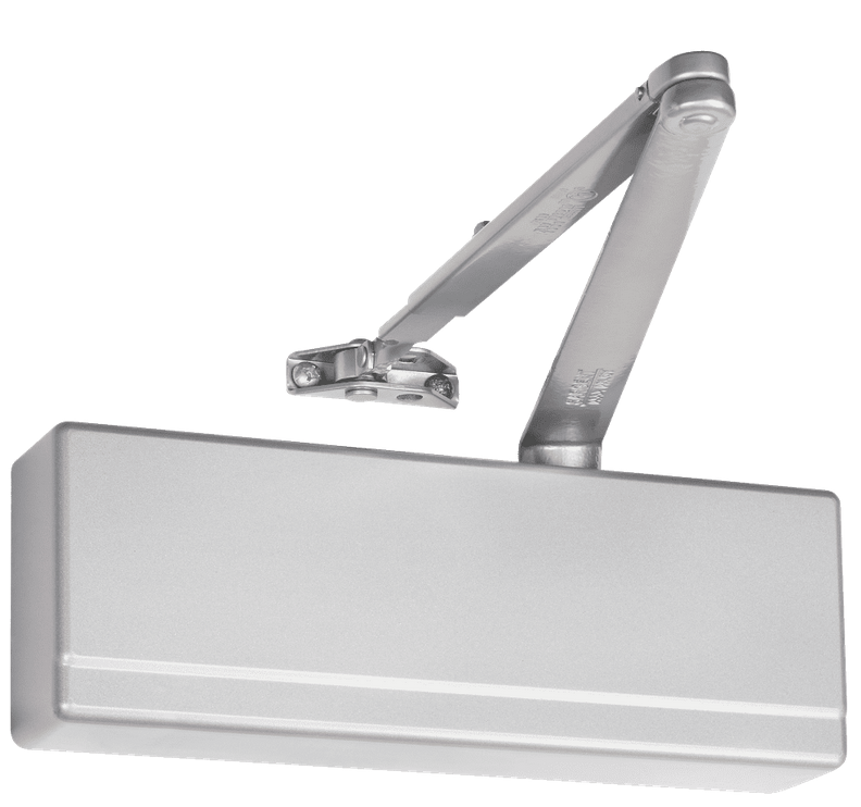 Sargent 281-O TB EN Surface Door Closer, Standard Arm, Thru Bolts, Sprayed Aluminum Enamel