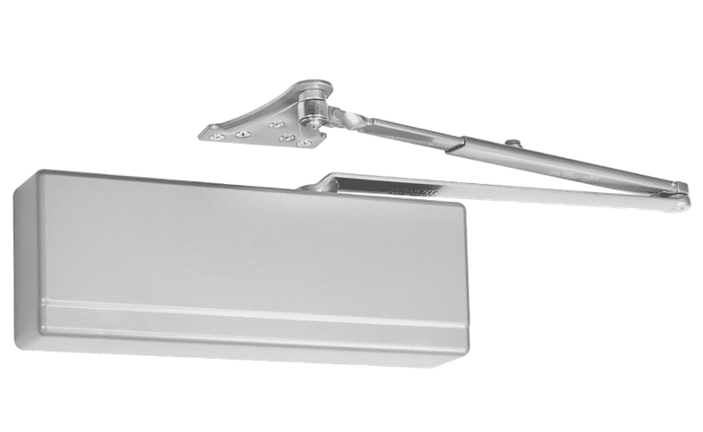 Sargent 281-UO TB EN Surface Door Closer, Universal Standard Arm, Thru Bolts, Sprayed Aluminum Enamel