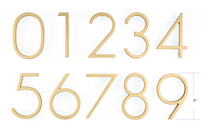 Emtek 7" Modern House Number