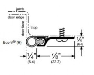 Pemko 303DV Vinyl Perimeter Door Seal Kit