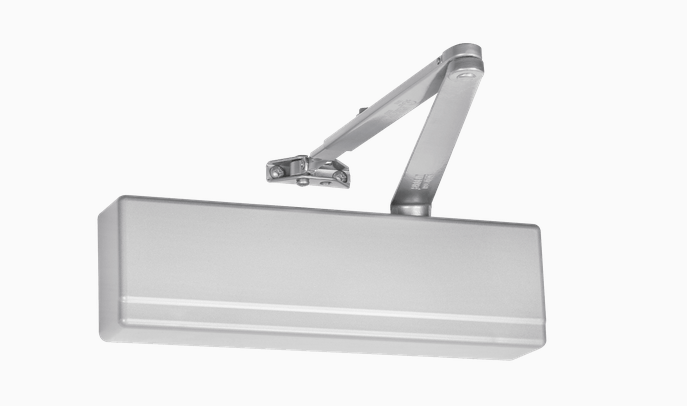 Sargent 351-CPS TB EN Surface Door Closer, Heavy Duty Parallel Arm with Compression Stop, Thru Bolts, Sprayed Aluminum Enamel