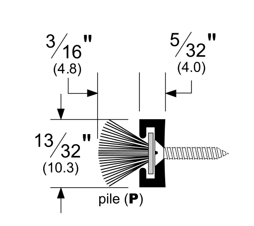 Pemko 369AP Meeting Stile Mill Aluminum Pile Insert, 84"