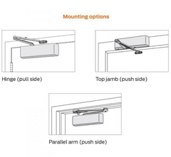 LCN 4031 Rw/PA Door Closer, Regular Arm w/62PA Shoe