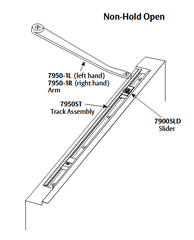 Norton 7900SLD Non-Hold Open Slider for 7900 Closer