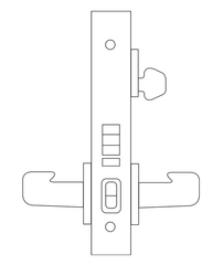 Sargent 8255 LNL Grade 1 Office or Entry Mortise Lock