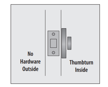 Emtek 8569 Square Single Sided Deadbolt