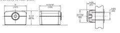 Rixson 980M Electromagnetic Door Holder/Release - Floor Mount, Aluminum