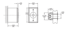 Rixson 991M Electromagnetic Door Holder/Release, Hazardous Location Wall, Tri-Voltage, Aluminum Painted