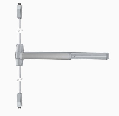 Von Duprin 9927EO Grade 1 Surface Vertical Rod Exit Bar, Exit Only, Less trim