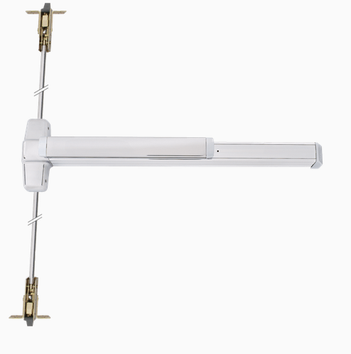 Von Duprin 9947EO Grade 1 Concealed Vertical Rod Exit Bar, 36" Device, 80" to 100" Door Height, Exit Only