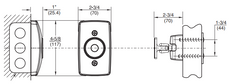 Rixson 994M Adjustable Armature Electromagnetic Door Holder/Release - Wall Mounted