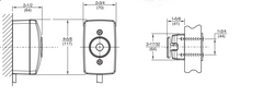 Rixson 996M Electromagnetic Door Holder/Release - Surface Wall Mount