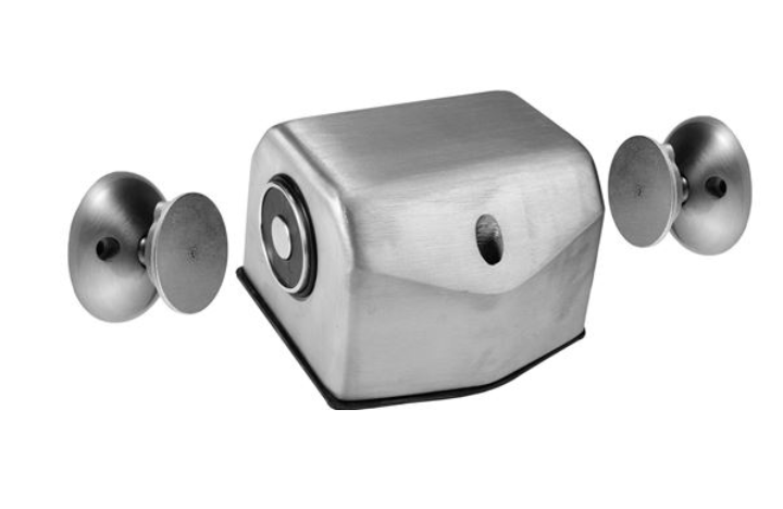 ABH 2700 Electromagnetic Door Holder -  Double Floor Mount with 2 Standard Armatures