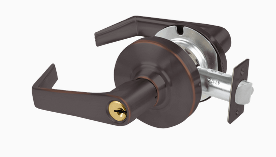 Schlage ALX50P SAT Grade 2 Commercial Entrance/Office Lock, Saturn Lever, Conventional Cylinder