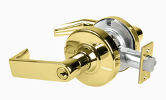 Schlage ALX50P RHO Grade 2 Commercial Entrance/Office Lock, Rhodes Lever, Conventional Cylinder