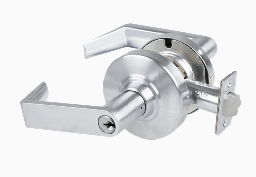 Schlage ALX50P RHO Grade 2 Commercial Entrance/Office Lock, Rhodes Lever, Conventional Cylinder