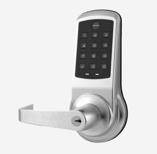 ACCENTRA NTB613-NR Grade 1 nexTouch Generation 3 Cylindrical Lock with Pushbutton Keypad, No Deadbolt With Cylinder Override