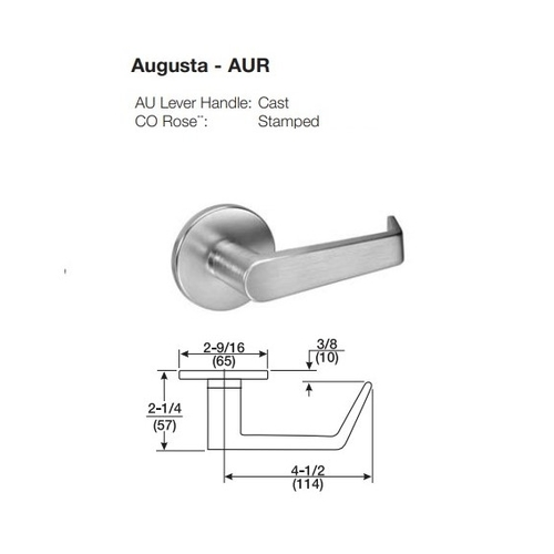 ACCENTRA (Formerly Yale) NTM617-NR NexTouch Sectional Mortise Lock w/Pushbutton Keypad - Cylinder Override -w/Thumbturn