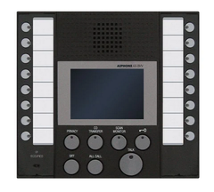Aiphone AX-8MV Audio/Video Master Station, Wall Or Desk Mount, Black