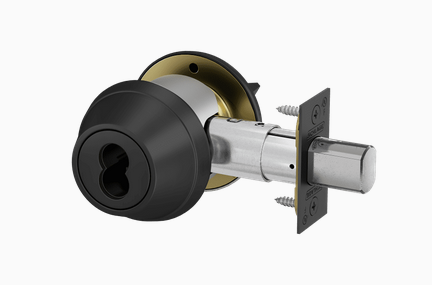 Schlage B660J Grade 1 Single Cylinder Deadbolt, Keyed Outside/Thumbturn Inside, FSIC Prep, Less Core