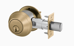 Schlage B660P Grade 1 Single Cylinder Deadbolt, Keyed Outside/Thumbturn Inside, 6-Pin Cylinder