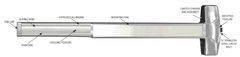 Cal-Royal 7700 Series Grade 1 Rim Exit Device