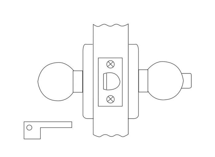 Corbin Russwin CK4320 Grade 1 Privacy Cylindrical Knob Lock
