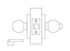Corbin Russwin CK4320 Grade 1 Privacy Cylindrical Knob Lock