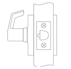 Corbin Russwin CL3180 Grade 1 Passage Lever x Blank Plate Communicating Cylindrical Lock